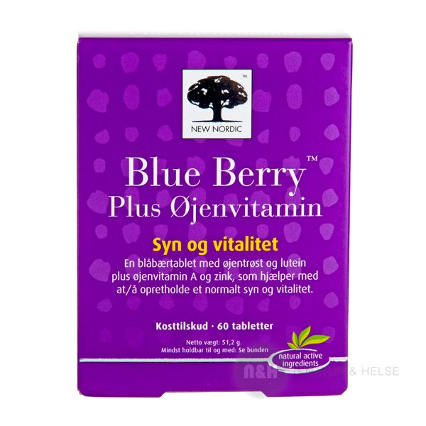 Blue Berry Plus �jenvitamin 60 stk.